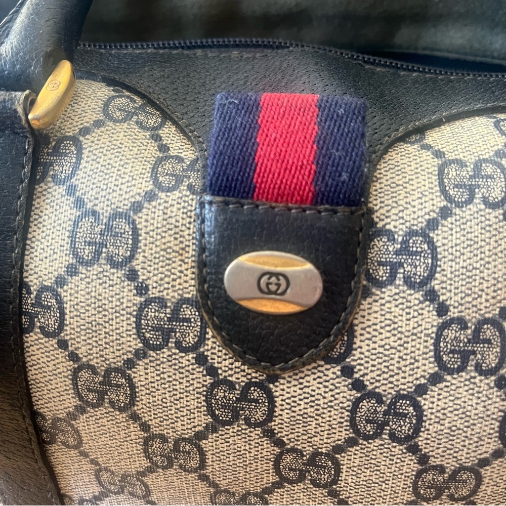 PRICE DROP!!! Authentic Vintage Gucci Boston Bag - Picture 10 of 12